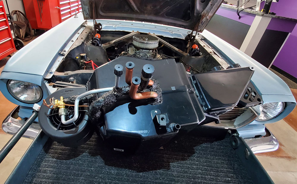 classic car repair / ford mustang - air conditioning install and repair
