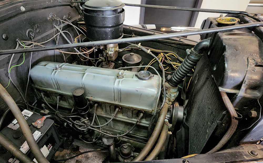 antique car repair / chevy deluxe - water pump repair