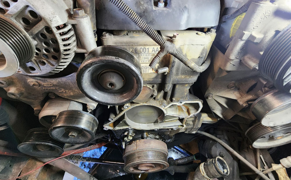 Domestic car repair - water pump replacement