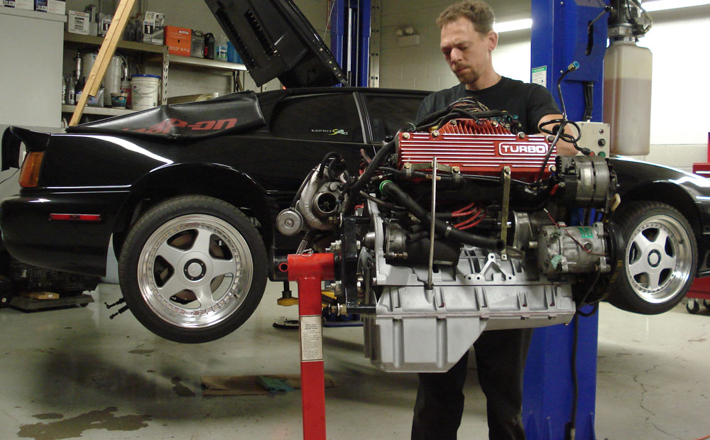 exotic car repair / Lotus - engine work