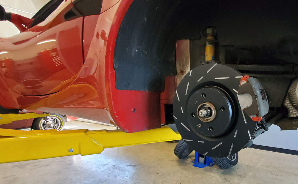 exotic car repair / Lotus - brake pads and rotors replace