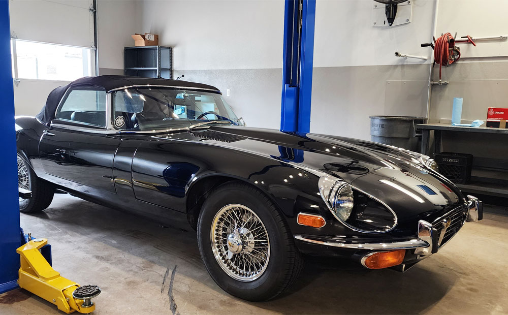 Classic import car repair - jaguar xke