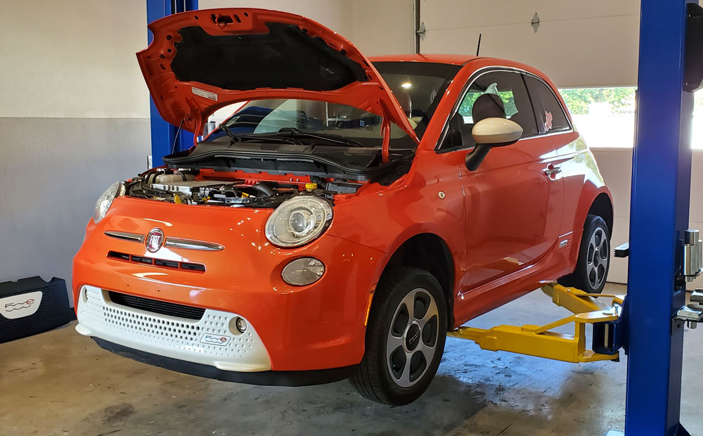 EV and hybrid vehicle Service Work and Repair - fiat 500e