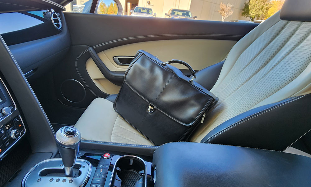 Briefcase inspecting - Bentley