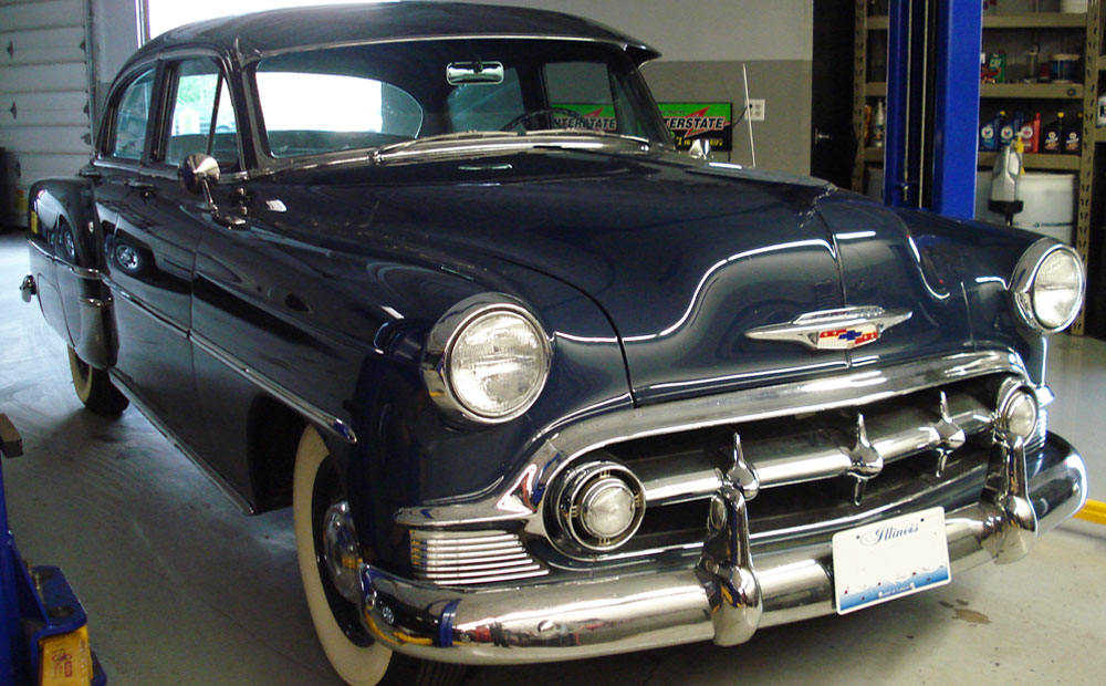 antique car repair - 54 chevrolet