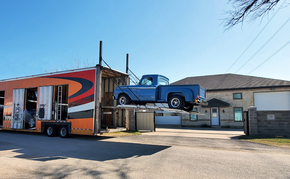 temporary storage after an antique pre-purchase vehicle inspection in Dallas Fort Worth, Texas
