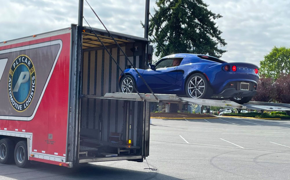 transport for service - lotus being transported