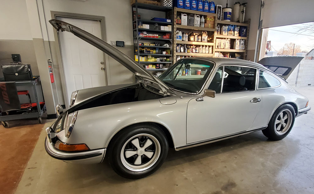 In-house classic porsche pre-purchase used vehicle inspection in garland, Texas