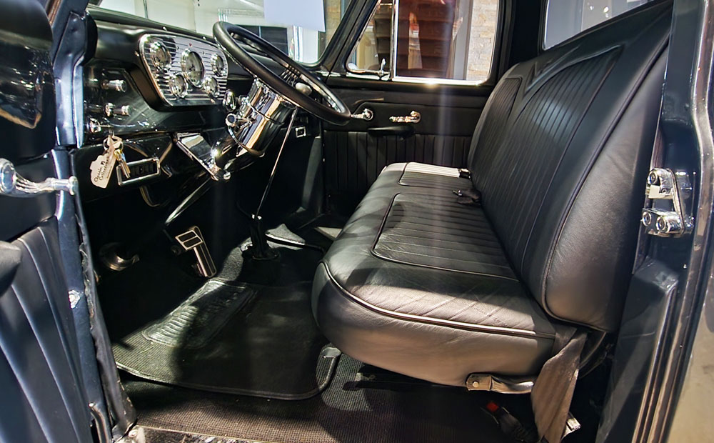 57 ford f100 resto-mod truck inspection - custom interior inspection