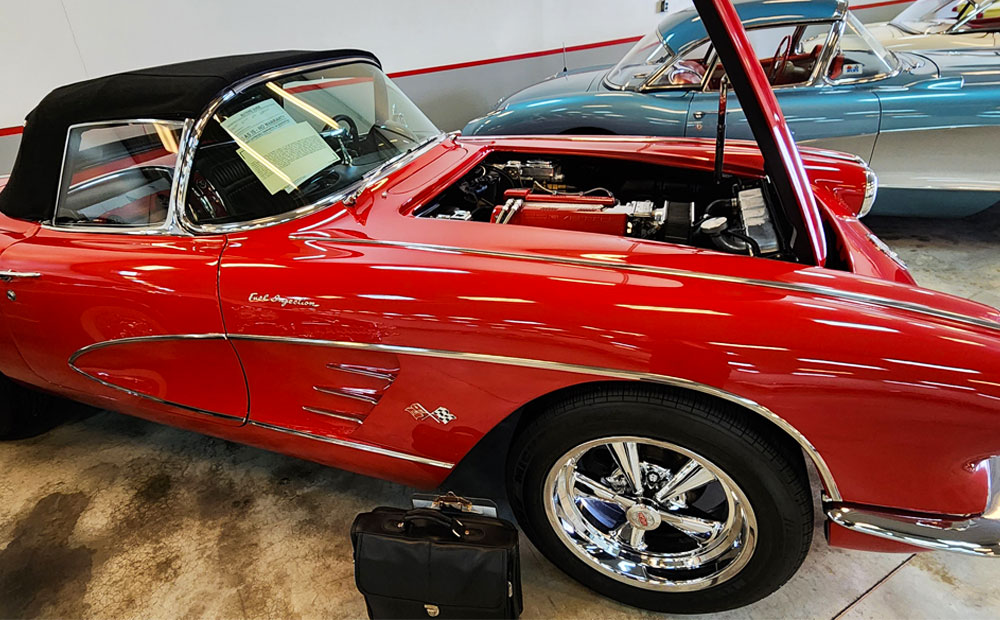 resto-mod car inspection - chevy corvette