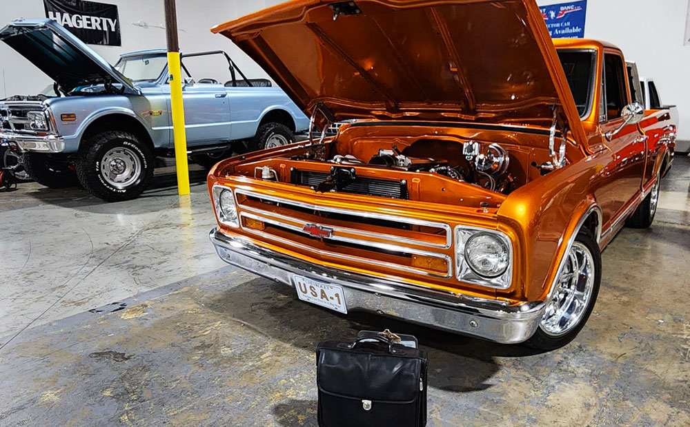 Extended-travel pre-purchase resto-mod inspection