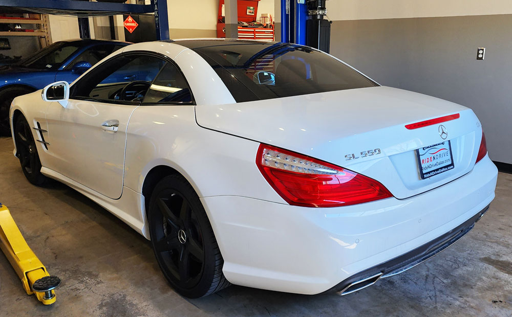 sports car pre-purchase inspection - mercedes amg sl