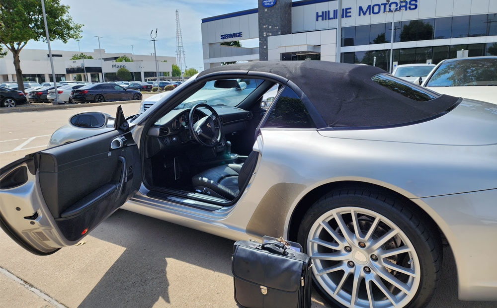 pre-purchase sports car inspection - porsche 996 convertible