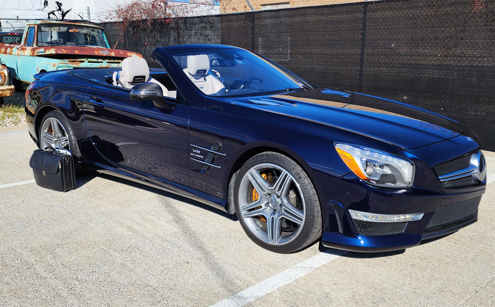 sports car inspection - mercedes sl63amg