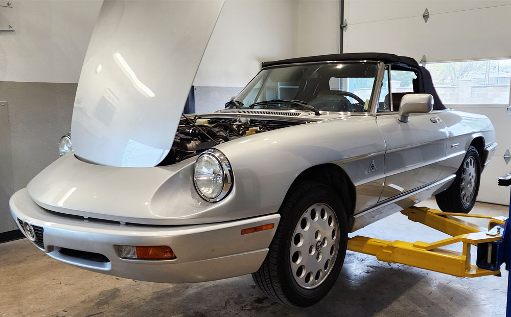 import classic car pre-purchase inspection - alfa romeo