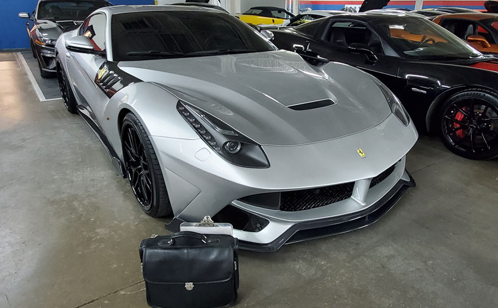 exotic car pre-purchase vehicle inspection - ferrari