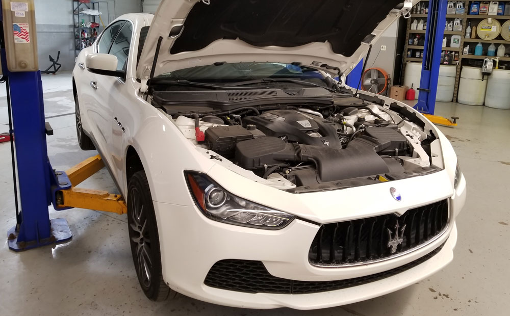 luxury car pre-purchase vehicle inspection - maserati