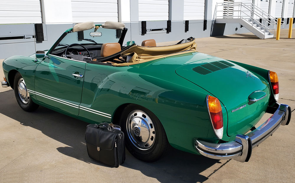 karmann ghia niche car pre-purchase vehicle inspection by the briefcase at drewmotive